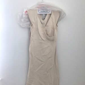 Ivory silk dress